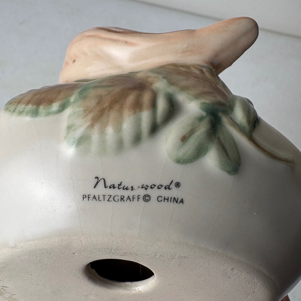 Pfaltzgraff Naturewood Bird Soap Dish Ceramic Garden Sparrow Trinket Tray - Picture 3 of 6